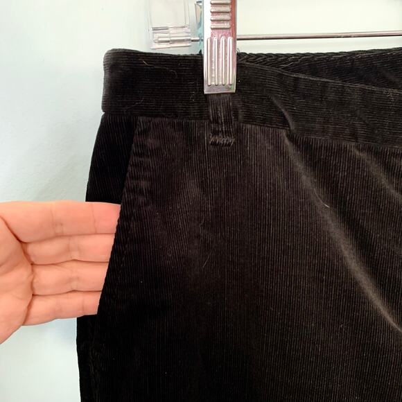 LOFT Marisa Black Corduroy Trousers Size 6 - Picture 4 of 9